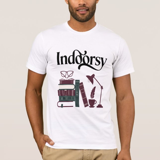 Indoorsy x Literature  T-Shirt (Front)