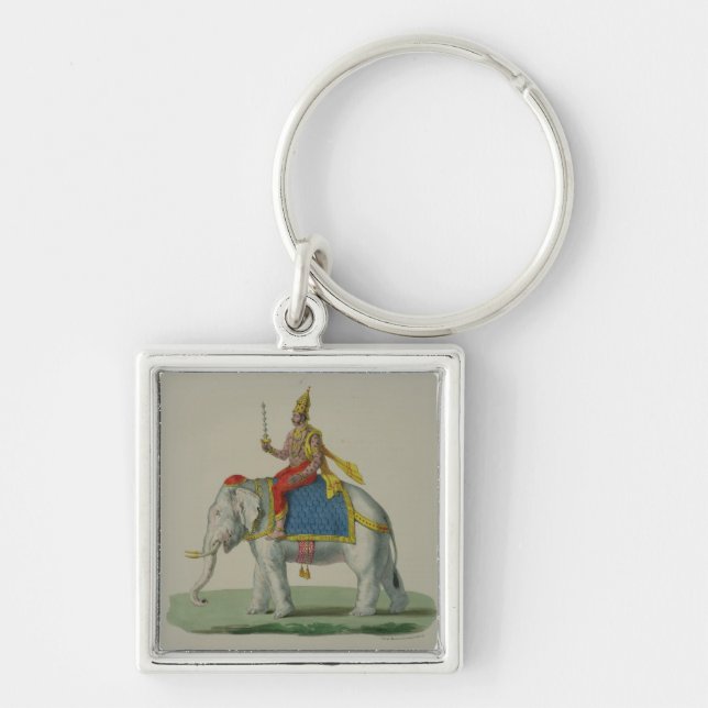 Indra, engraved by Marlet et Cie (colour litho) Keychain (Front)
