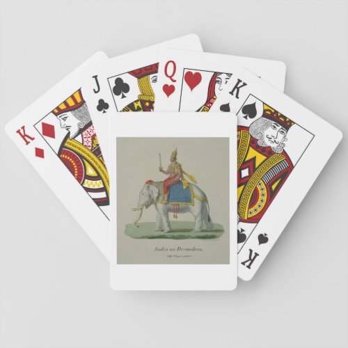 Indra engraved by Marlet et Cie colour litho Playing Cards