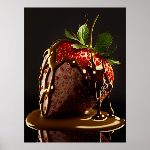 Indulgent Chocolate_Dipped Strawberry Poster