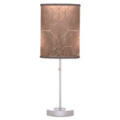 Industrial Abstract Faux Copper Shade Table Lamp (Front)