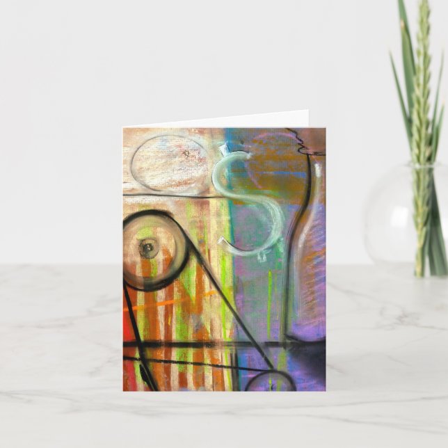 Industrial Alchemy Machine note card by Brad Hines (Front)