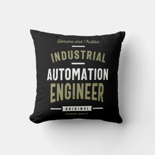 Industrial Automation Engineer Throw Pillow