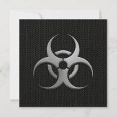 Industrial Bio Hazard Symbol with Steel Effect (Front)