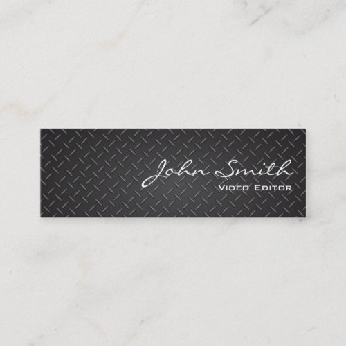 Industrial Metal Video Editor Business Card