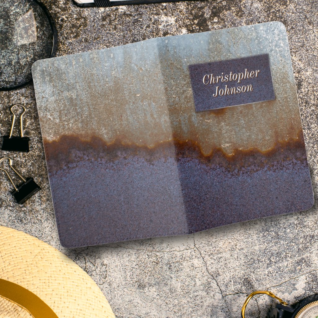 Industrial Blue Rust Metal Texture