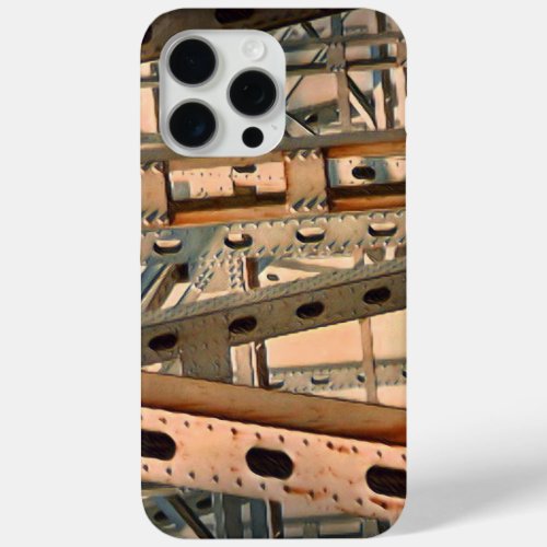 Industrial Bridge Construction Design iPhone 15 Pro Max Case