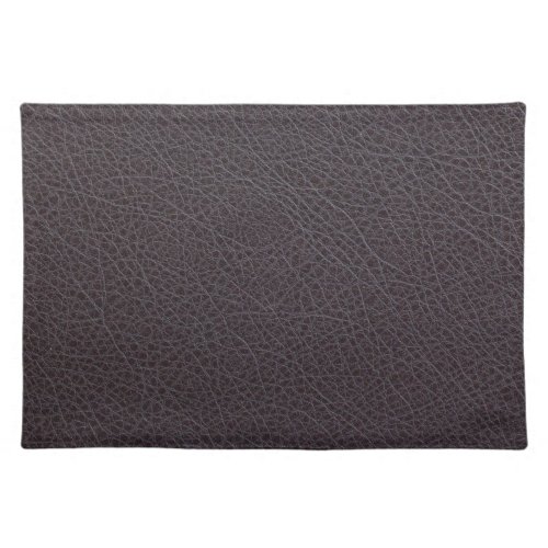 Industrial Brown Faux Leather Placemat