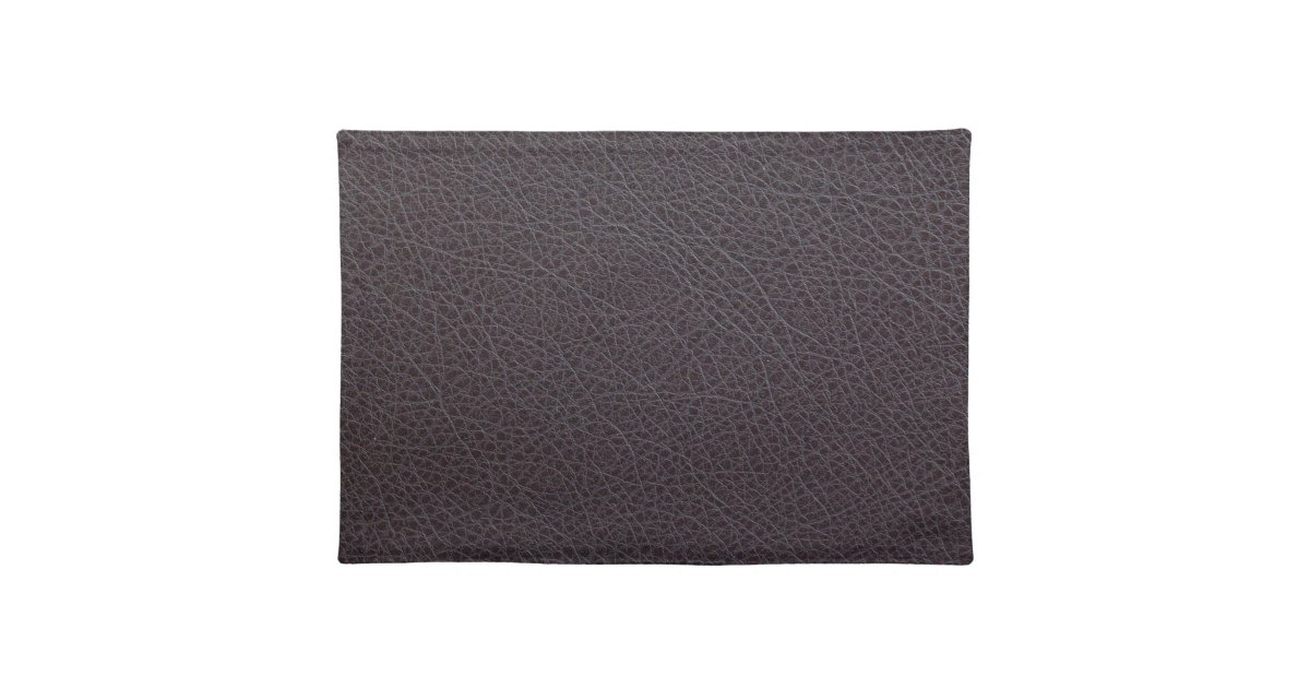 Industrial Brown Faux Leather Placemat Zazzle