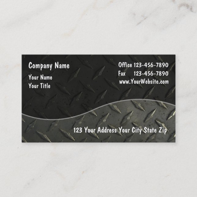 Industrial Business Cards (Front)