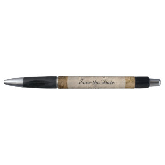 Industrial Chic Bricks Wedding Save the Date Pen