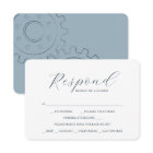 Industrial Chic Wedding Meal Choice RSVP Cards