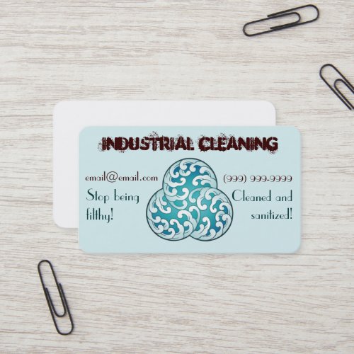 Industrial Cleaning business card