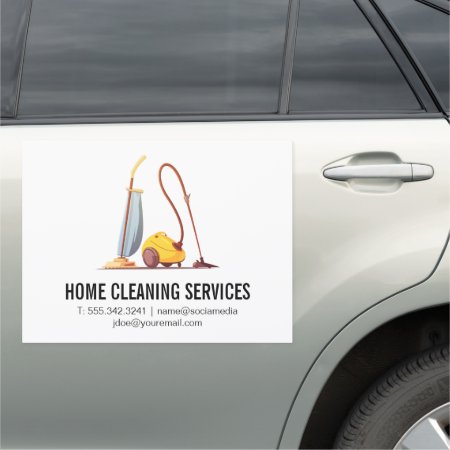 Industrial Cleaning Car Magnet