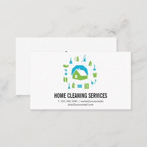 Industrial Cleaning Equipment  Home Services Business Card