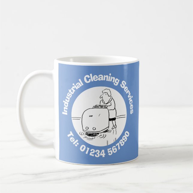 Industrial Cleaning Services Business. Coffee Mug (Left)