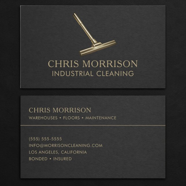 Industrial Cleaning Services Professional Business Card (Creator Uploaded)