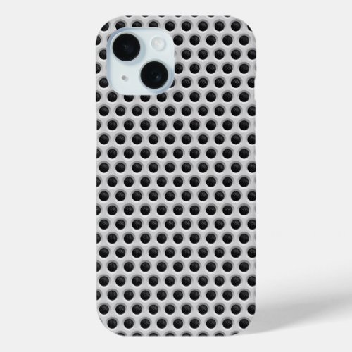 Industrial Composite Modern Polka Dots Print iPhone 15 Case