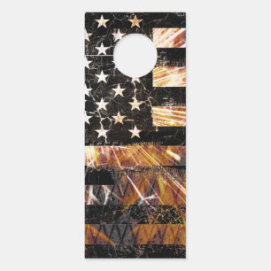 Industrial Construction Flag Sparks Door Hanger