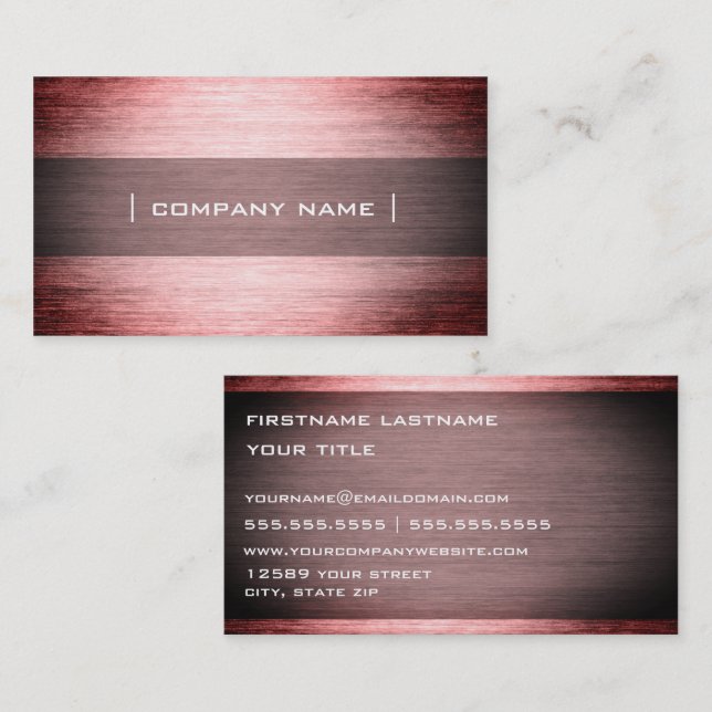 Industrial Contractor Business Card (Front/Back)