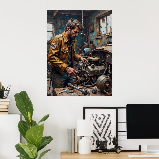 Industrial Craftsman Poster (Home Office)