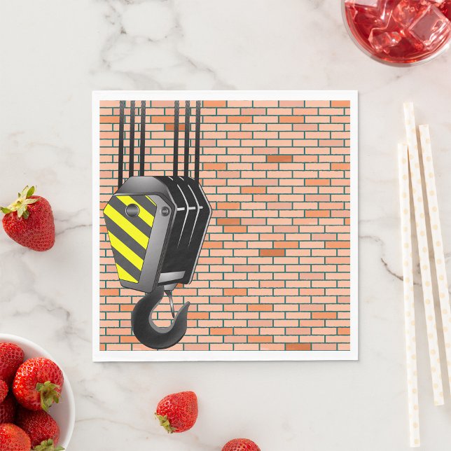 Industrial Crane Hook with Brick Wall Napkins (Creator Uploaded)