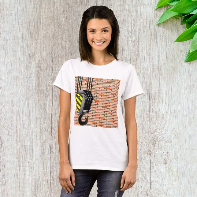 Industrial Crane Hook with Brick Wall T-Shirt (Creator Uploaded)