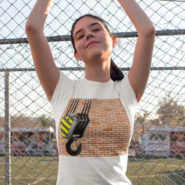 Industrial Crane Hook with Brick Wall T-Shirt (Creator Uploaded)