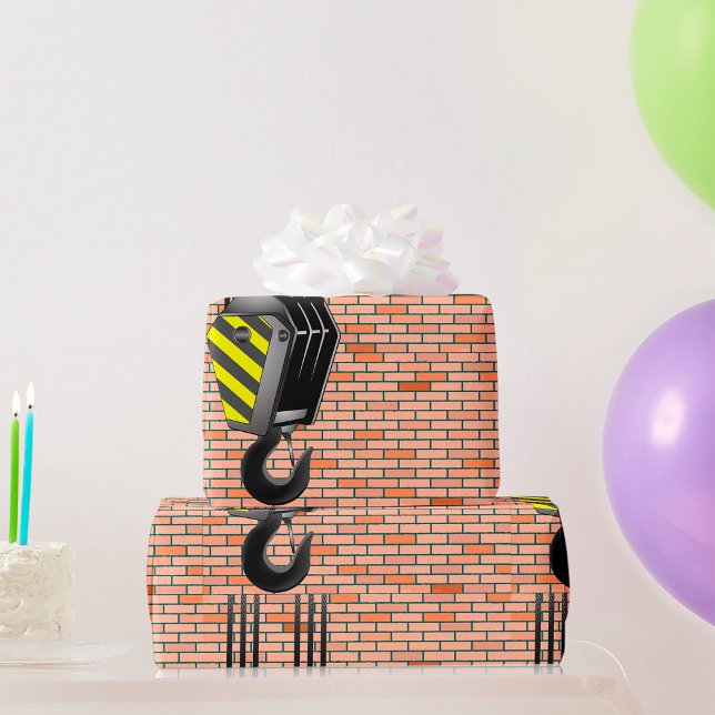 Industrial Crane Hook with Brick Wall Wrapping Paper (Creator Uploaded)