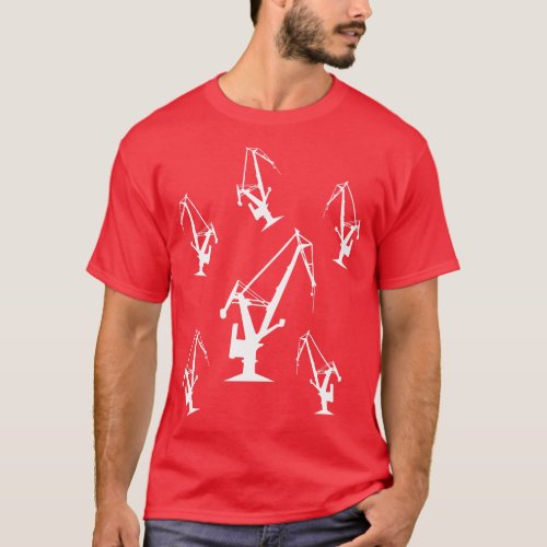 industrial cranes design T_Shirt