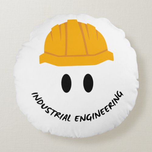 Industrial Engineer Happy Emoji Pillow Boost Your Round Pillow