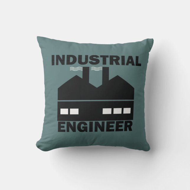 Industrial engineer throw pillow (Front)