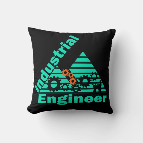Industrial engineer throw pillow