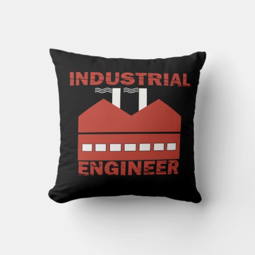 Industrial engineer throw pillow