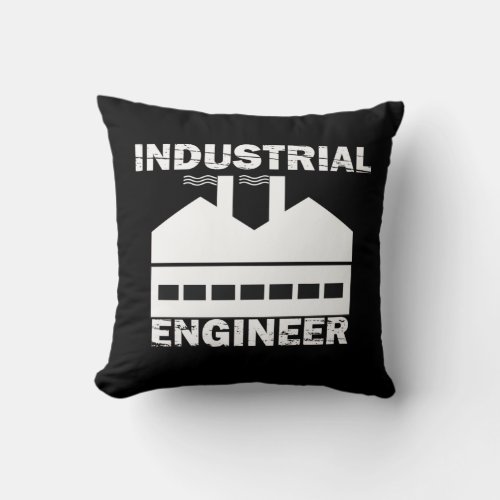 Industrial engineer throw pillow