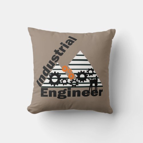 Industrial engineer throw pillow