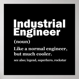 Industrial Engineering Funny Engineer Poster