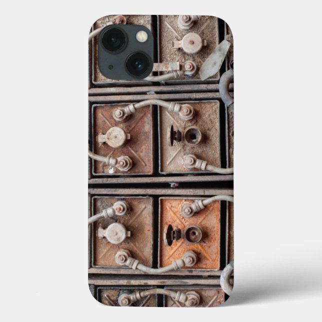 Industrial equipment in abandoned mine in Butte Case-Mate iPhone Case (Back)