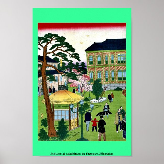 Industrial exhibition by Utagawa,Hiroshige Poster (Front)