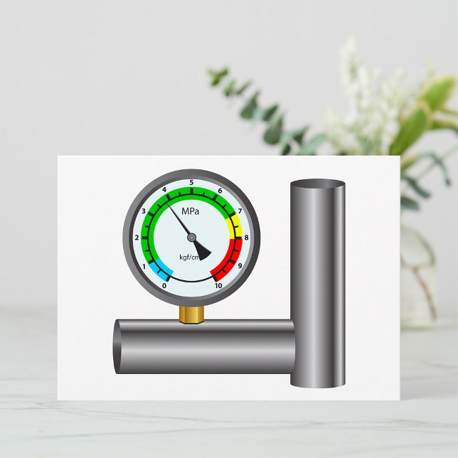 Industrial Gas Pressure Gauge Manometer Invitation (Creator Uploaded)