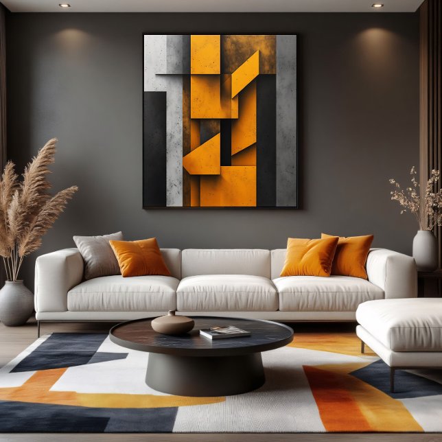Industrial Geometric Art Canvas Print (Creator Uploaded)