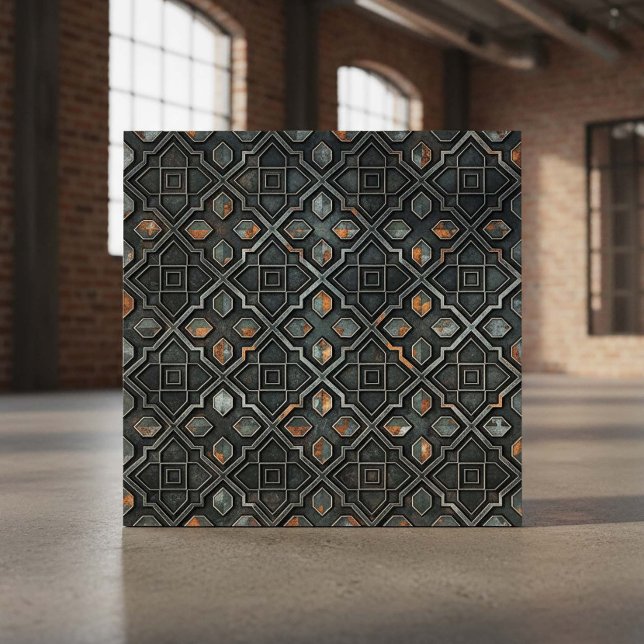 Industrial Geometric Pattern #2 ID1227 Ceramic Tile (Creator Uploaded)