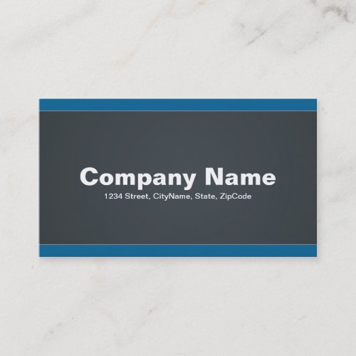 Industrial Grey &amp; Blue Professional Business Cards