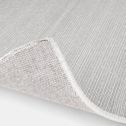 Industrial Grid-Black And White Modern Geometric Rug