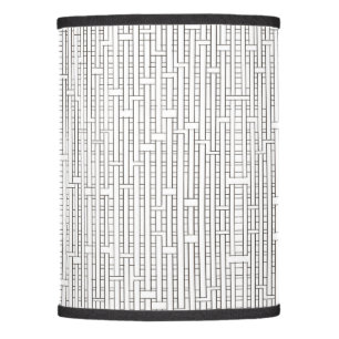 Industrial Grid-Black and White Modern Minimalist Lamp Shade
