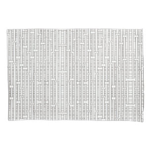 Industrial Grid-Black and White Modern Minimalist Pillow Case