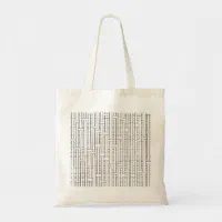 5pcs, Black and White Grid Premium Tote Bag, Solid Color Plastic