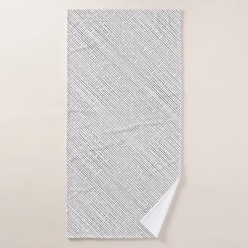 Industrial Grid-Modern Minimalist Geometric Bath Towel