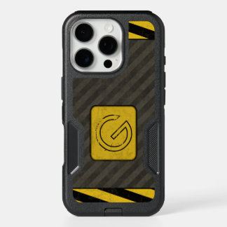 Industrial Grunge Monogram iPhone 16 Pro Case
