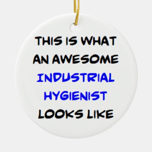 industrial hygienist awesome ceramic ornament